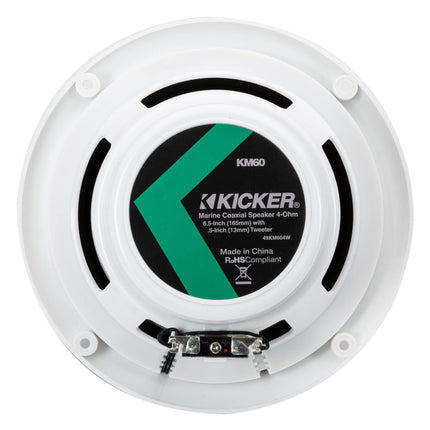 buy Kicker 49KM604W 6-1/2" 6.5" KM-Series 150W Peak/50W RMS Marine Speakers KM604W in India