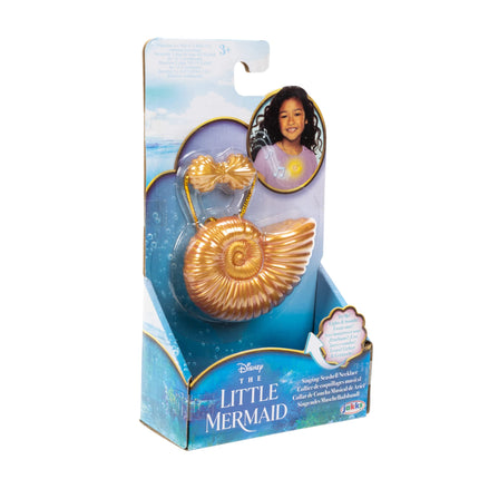 Disney The Little Mermaid Ariel Seashell Necklace with Light-Up Feature and Ariel's Singing Voice! Toy Necklace for Girls Role Play and Dress-Up Time!