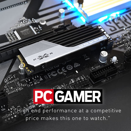 Buy Silicon Power 4TB XS70 Nvme PCIe Gen4 M.2 2280 SSD R/W Up to 7,200/6,800 MB/s, DRAM Cache, with Built-in PS5 Heatsink, Compatible with Playstation 5 in India.