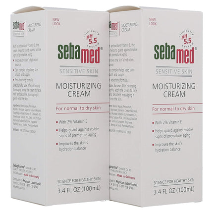 buy SEBAMED Moisturizing Face Cream with Pump for Sensitive Skin Antioxidant pH 5.5 Vitamin E Hypoallerg in india