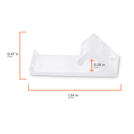 THE CIMPLE CO Nylon Horizontal Siding Clips for Coax (RG6 RG59) Cable Mounting Home Snap in Clips for Hanging and Wire Bundle Cable Management - White - 10 Pack