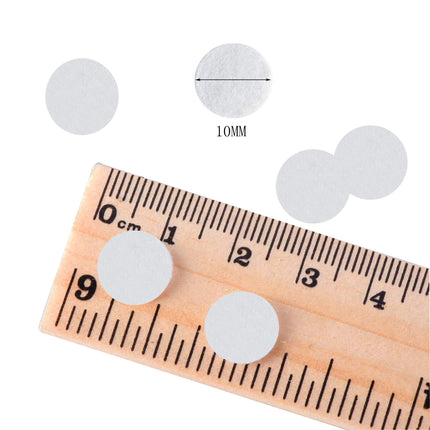 200 Pcs Microdermabrasion Cotton Filters Replacement 10 mm Dia Microdermabrasion Filters Facial Vacuum Filters Accesories Sponge Filter for Comedo Suction Microdermabrasion, White