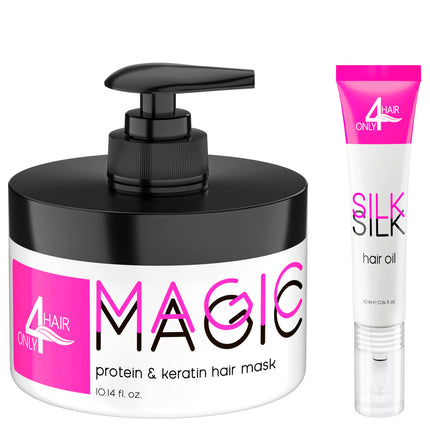 ONLY4HAIR Hair Repair Mask for Dry Damaged Hair Keratin Treatment Protein Argan Oil Deep Conditioning for Color Treated Hair Bleached Frizzy Split Ends Magic