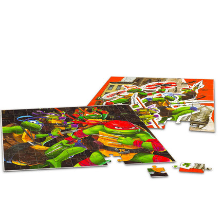 Buy Teenage Mutant Ninja Turtles Puzzle Sets for Kids - Bundle Include 2 TMNT Puzzles, a 48 Pc and a 100 in India.