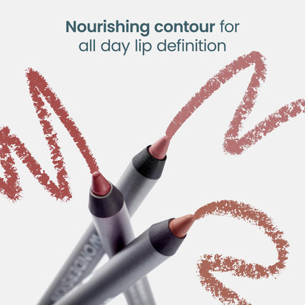 Wonderskin 360 Contour Lip Liner Pencil - Nourishing Lip Liners, Long Lasting, Waterproof and Transfer-Proof Lipliners Pencil (Saddle)