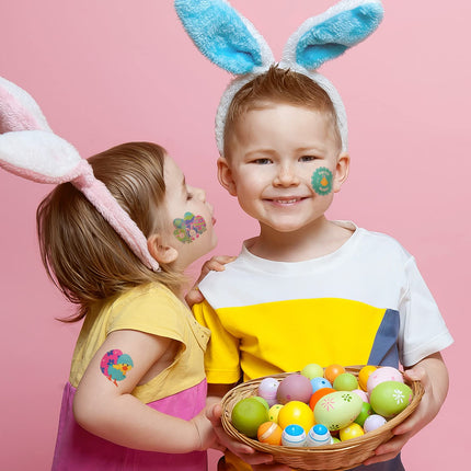 Buy ArtCreativity Temporary Easter Tattoos for Kids, Bulk Pack of 144, 2 Inch Non-Toxic Tats Stickers in India.