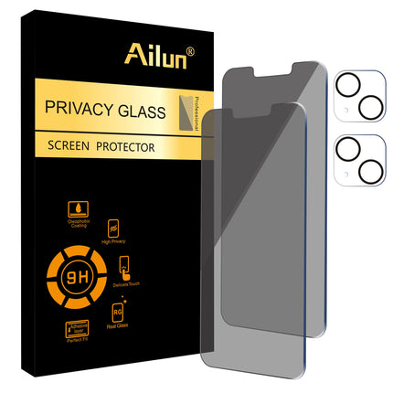 Buy Ailun 2Pack Privacy Screen Protector for iPhone 13 Mini [5.4 inch] + 2 Pack Camera Lens Protector in India