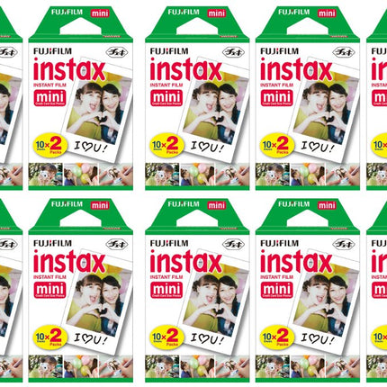 Buy Fujifilm Instax Mini Instant Film 10 Twin Packs 200 Total Pictures for Instax Cameras in India.