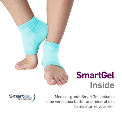 buy NatraCure Vented Moisturizing Gel Heel Sleeves - Skin softening footcare treatment socks for Cracked Heels in India