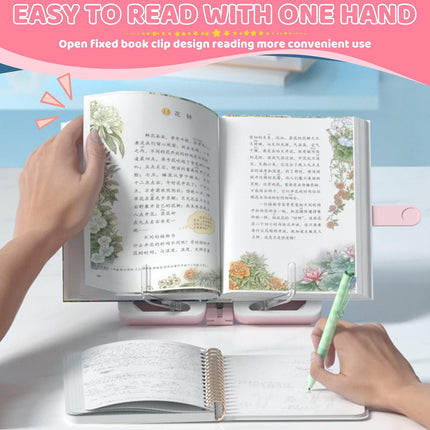 2-in-1 Multi-Function Pencil Box: Book Reading Stand, Pen Storage, Erasable Whiteboard