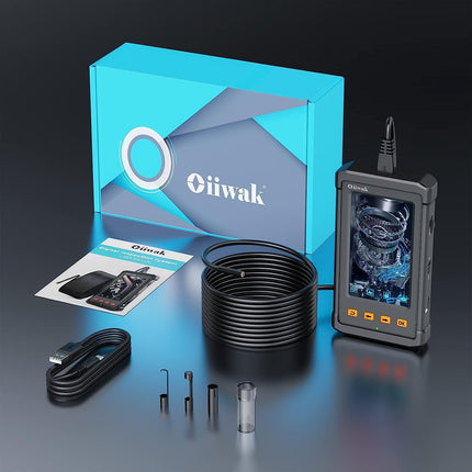 buy 50FT Endoscope Inspection Camera, Oiiwak Borescope Camera for Pipe Sewer Drain Plumbing Inspection in India