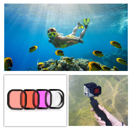 buy SOONSUN Waterproof Case for GoPro Hero 12/11 / 10/9 Black with Diving Filters - 60M Underwater Dive in india