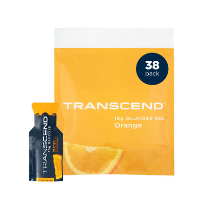 Buy Transcend Foods Orange Gel (1.1 oz, Pack of 38) Fast-Acting Carb Gel Orange Flavor in India.