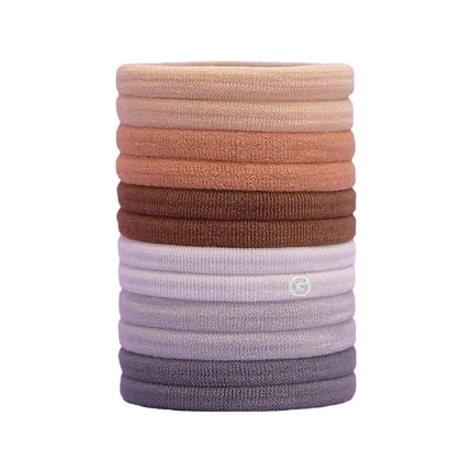 buy Gimme Beauty - Extra Fine Hair Ties - Neutral - Seamless, No Break Microfiber Elastic Hair Ties - in India