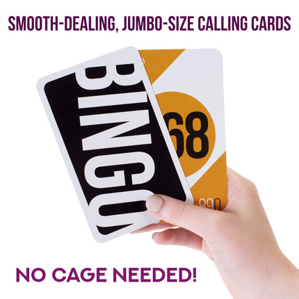 Royal Bingo Jumbo Calling Cards - Pack of 84 - High Visibility, 5.25" x 3.75" per Card-Replacement for Raffle and Balls