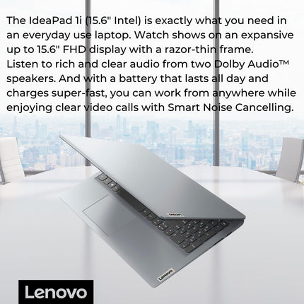 Buy Lenovo IdeaPad 1 Student Laptop, 15.6" FHD Display, Intel Dual Core Processor, 8GB RAM, 128GB SSD in India
