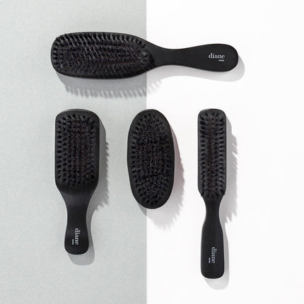 Buy Diane 100% Boar Bristle Military Wave Brush for Men and Women - Soft Bristles for Fine to Medium Hair in India.