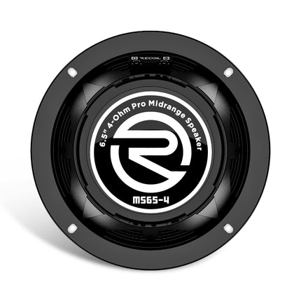 RECOIL MS65-4P 6.5-Inch Midrange Pro Audio Car Speakers, 600 Watts Max, 300 Watts RMS, 4Ohm, 1.5-Inch High Temperature Kapton Voice Coil, Premium Quality Car Audio Door Speakers (Pair)