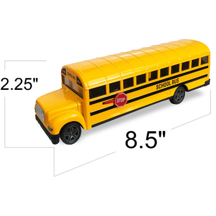 Buy ArtCreativity Yellow School Bus Toy for Kids - 8.5 Inch Pull Back Car with Cool Opening Doors and Ru in India.