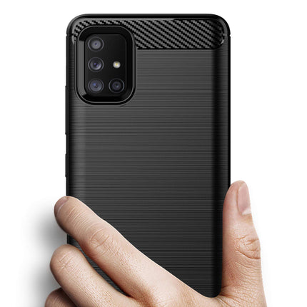 buy Osophter for Galaxy A71 5G Case Shock-Absorption Flexible TPU Rubber Protection in India