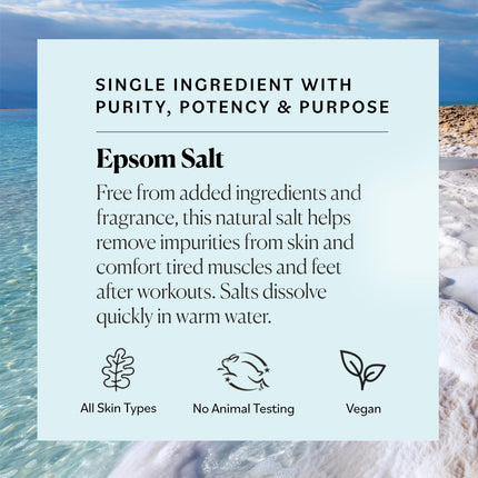Sky Organics - Epsom Salt Bath Soak - Magnesium Sulfate - Medium-Grain Bath Salts - Body & Foot Soak - Bubble Bath Accessories, Self Care - Bath Products - Vegan, Unscented, All Skin Types - 5 lbs