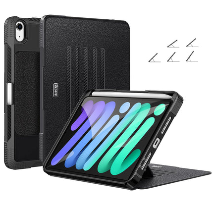 ZtotopCases for iPad Mini 6 Case 2021, [5 Magnetic Stand Angles] Full Body Protective Cover with Pencil Holder and Auto Wake & Sleep Function for iPad Mini 6th Generation 8.3 Inch, Black