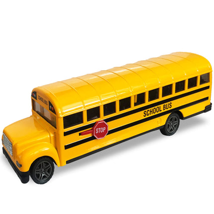 Buy ArtCreativity Yellow School Bus Toy for Kids - 8.5 Inch Pull Back Car with Cool Opening Doors and Ru in India.