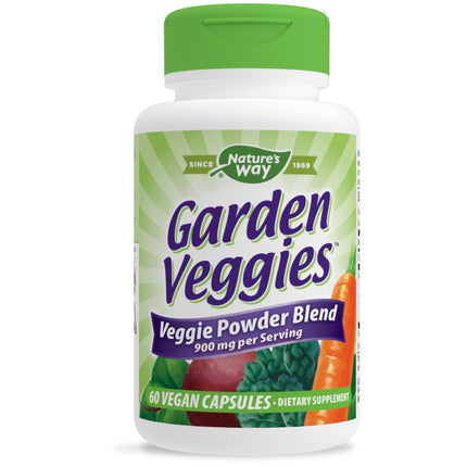 Buy Nature's Way Daily Garden Veggies, Veggie Powder Blend, 900mg per 2-Capsule Serving, 60 Capsules in India India