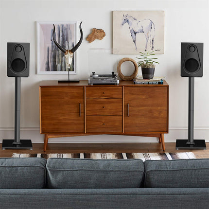 buy PERLESMITH Universal Floor Speaker Stands 28 Inch for Surround Sound, Klipsch, Sony, Edifier, Yamaha, Polk & Other Bookshelf Speakers Weight up to 22lbs - 1 Pair in india