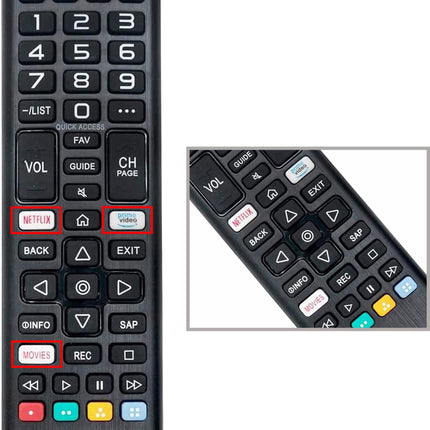 AKB75675304 Universal Remote Control for LG-TV-Remote All LG LCD LED HDTV Smart TVs