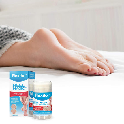 Flexitol Heel Magic For Dry Skin or Rough Heels with Shea Butter & Vitamin E, 2.5 Ounce