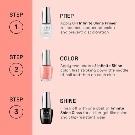 buy OPI Infinite Shine 2 Long-Wear Nail Lacquer, Opaque Soft White Crème Finish White Nail Polish, Up t. in India