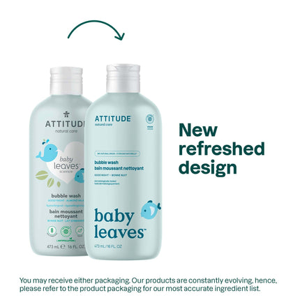 Buy ATTITUDE Bubble Body Wash for Baby, EWG Verified, Dermatologically Tested, Plant and Mineral-Based in India