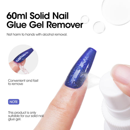 Buy Gellen Solid Gel Nail Glue with Nail Glue Remover Set 15g Solid Nail Glue Gel for Press On Nails in India
