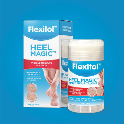 Flexitol Heel Magic For Dry Skin or Rough Heels with Shea Butter & Vitamin E, 2.5 Ounce