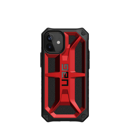 URBAN ARMOR GEAR UAG Designed for iPhone 12 Mini Case [5.4-inch Screen] Rugged Lightweight Slim Shockproof Premium Monarch Protective Cover, Crimson