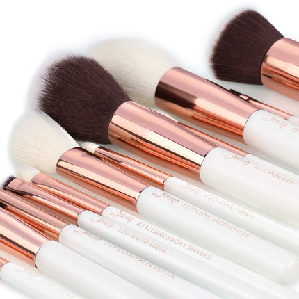 buy Jessup Brand 15pcs Pearl White/Rose Gold Makeup Brushes Make up Tool Kit Beauty Professional Eyeshad in India