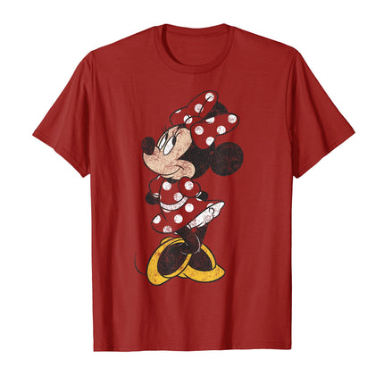 Buy Disney Mickey And Friends Minnie Mouse Simple Distressed T-Shirt in India