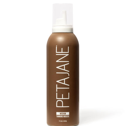 Peta Jane Organic Medium Tanning Mousse 7oz - Sunless Self-Tanner for a Natural, Streak-Free Glow, Lightweight & Fast Absorbing, Non-Sticky, For All Skin Types, Vegan & Cruelty-Free