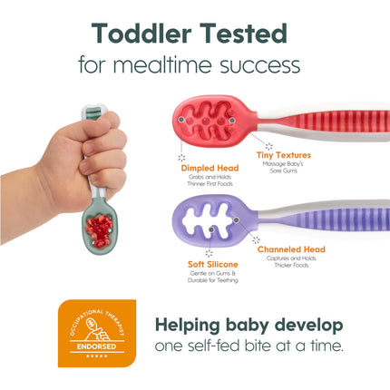 buy NumNum Baby Spoons Set, Pre-Spoon GOOtensils for Kids Aged 6+ Months - First Stage, Baby Led Weaning in India