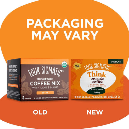 buy Four Sigmatic Organic Mushroom Coffee | Arabica Instant Coffee Singles with Lion's Mane, Chaga and R. in India