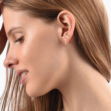 buy Flat Back Earrings Hypoallergenic, 18 Pairs Stainless Steel Flat Back Stud Earrings for Women Men 20G in India