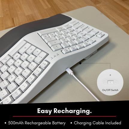 buy Macally Wireless Ergonomic Keyboard for Mac - Comfortable Typing - Compatible Apple Bluetooth Keyboa in India