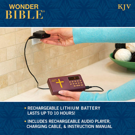 Wonder Bible KJV- The Audio Bible Player That You Can Listen to, King James Version, New & Old Testament as Seen On TV