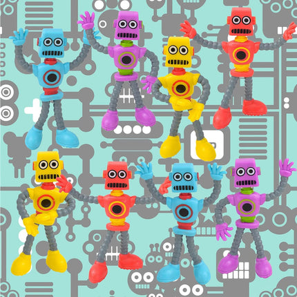 Buy ArtCreativity Bendable Robot Figures, Set of 12 Flexible Men, Birthday Party Favors for Boys and Girls in India.