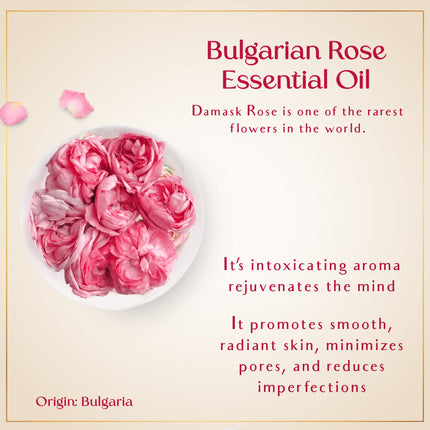 SAFA Rosé Oil - Organic Oil for Face, Body, Hair, Nails & Aromatherapy | Bulgarian Rose Essential Oil & Organic Floating Rose Petals | Moisturizer for Women & Men - 4 Fl Oz