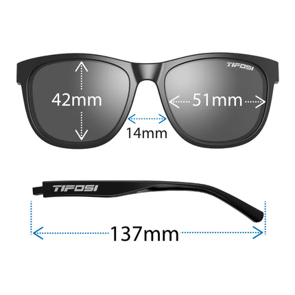 Tifosi Optics Swank Sunglasses (Blackout/Smoke Lenses)