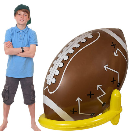 Buy GiftExpress 40" Giant Jumbo Inflatable Football with Tee Set for Football Party, Gameday, and Footba in India