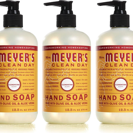 buy MRS. MEYER'S CLEAN DAY Hand Soap, Clementine, Made with Essential Oils, 12.5 oz - Pack of 3 in india