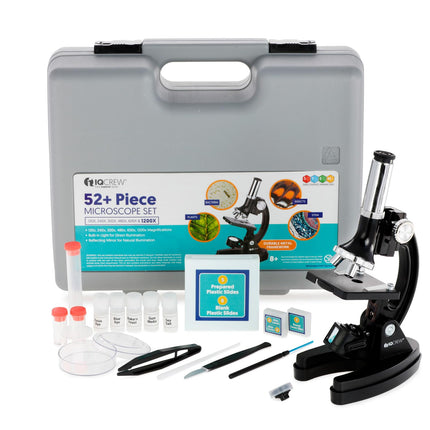 buy AmScope 120X-1200X 52-pcs Kids Beginner Microscope STEM Kit with Metal Body Microscope in India